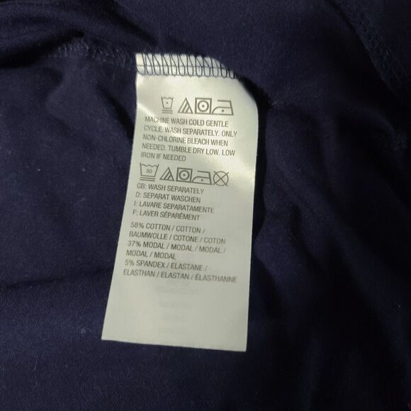 Isaac Mizrahi Live Womens Top Blue Size 1X Cotton Blend Stretch Pullover - Picture 12 of 12